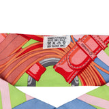 Hermès Multicolor Coaching Belt Silk Twilly Scarf Tuch