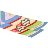 Hermès Multicolor Coaching Belt Silk Twilly Scarf Tuch