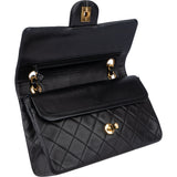 Chanel Quilted Lambsbkin 24K Gold Small Double Flap Crossbody Bag