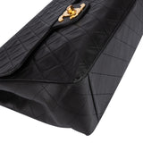 Chanel Quilted Lambskin 24K Gold Maxi Single Flap Crossbody Bag