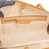 Louis Vuitton Damier Azur Monogram Neverfull MM Handbag