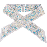 Hermès Silk Droite Rive Gauche Twilly Scarf Tuch