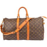 Louis Vuitton Canvas Monogram Keepall 45 Bandouliere