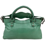 Balenciaga Green Leather Limited 10th Anniversary City Handbag
