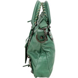 Balenciaga Green Leather Limited 10th Anniversary City Handbag