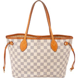 Louis Vuitton Damier Azur Monogram Neverfull PM Handbag