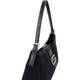 Fendi Classic Cotton Baguette Buckle Shoulder Bag