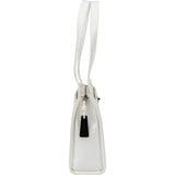 Chanel White Caviar Leather CC Shoulder Bag