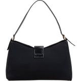 Fendi Classic Cotton Baguette Buckle Shoulder Bag