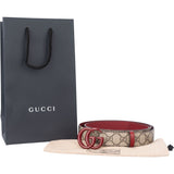 Gucci Red GG Monogram Belt