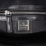 Fendi Classic Cotton Baguette Buckle Shoulder Bag
