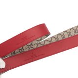 Gucci Red GG Monogram Belt