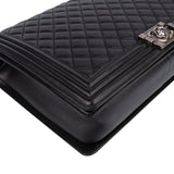 Chanel Quilted Lambskin Antique Boy Single Flap Crossbody Bag