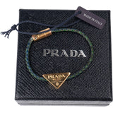 Prada  Braided Leather Triangle