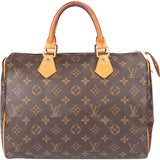 Louis Vuitton Canvas Monogram Speedy 30 Handbag