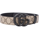 Gucci Black GG Monogram Belt