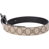 Gucci Black GG Monogram Belt