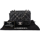 Chanel Quilted Lambskin Palladium Single Flap Crossbody Bag