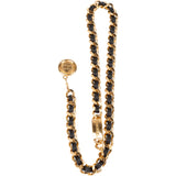Chanel Gold Tone Leather Belly Chain (70-80)