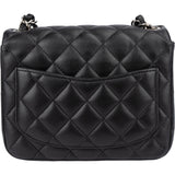 Chanel Quilted Lambskin Palladium Single Flap Crossbody Bag