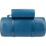 Louis Vuitton Bleu Epi Leather Soufflot Set Handbag