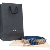 Gucci Blue GG Monogram Belt