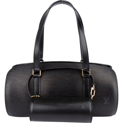 Louis Vuitton Noir Epi Leather Soufflot Set Handbag