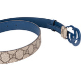 Gucci Blue GG Monogram Belt