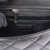 Chanel Quilted Lambskin Palladium Single Flap Crossbody Bag