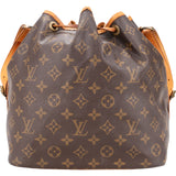 Louis Vuitton Canvas Monogram Sac Noe Petit Shoulder Bag