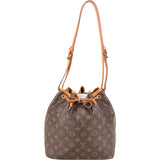 Louis Vuitton Canvas Monogram Sac Noe Petit Shoulder Bag