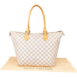 Louis Vuitton Damier Azur Monogram Saleya MM Handbag