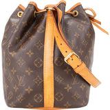 Louis Vuitton Canvas Monogram Sac Noe Petit Shoulder Bag