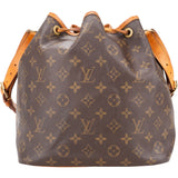 Louis Vuitton Canvas Monogram Sac Noe Petit Shoulder Bag