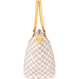 Louis Vuitton Damier Azur Monogram Saleya MM Handbag