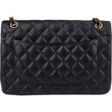 Chanel Quilted Caviar Leather Jumbo Double Flap Crossbody Bag