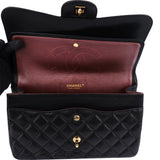 Chanel Quilted Caviar Leather Jumbo Double Flap Crossbody Bag