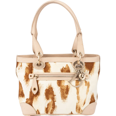 Christian Dior Animal Print Saint Tropez Handbag