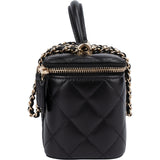 Chanel Quilted Lambskin CC Vanity Crossbody Bag