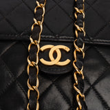 Chanel Quilted Lambskin 24K Gold Single Flap Shoulder Bag