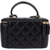Chanel Quilted Lambskin CC Vanity Crossbody Bag