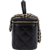 Chanel Quilted Lambskin CC Vanity Crossbody Bag