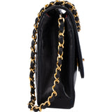 Chanel Quilted Lambskin 24k Gold Single Flap Crossbody Bag