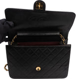 Chanel Quilted Lambskin 24K Gold Single Flap Shoulder Bag