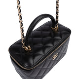 Chanel Quilted Lambskin CC Vanity Crossbody Bag