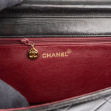 Chanel Quilted Lambskin 24K Gold Single Flap Shoulder Bag