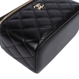 Chanel Quilted Lambskin CC Vanity Crossbody Bag