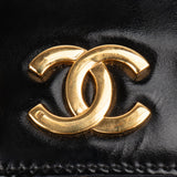 Chanel Patent Leather 24K Gold Single Flap Shoulder Bag