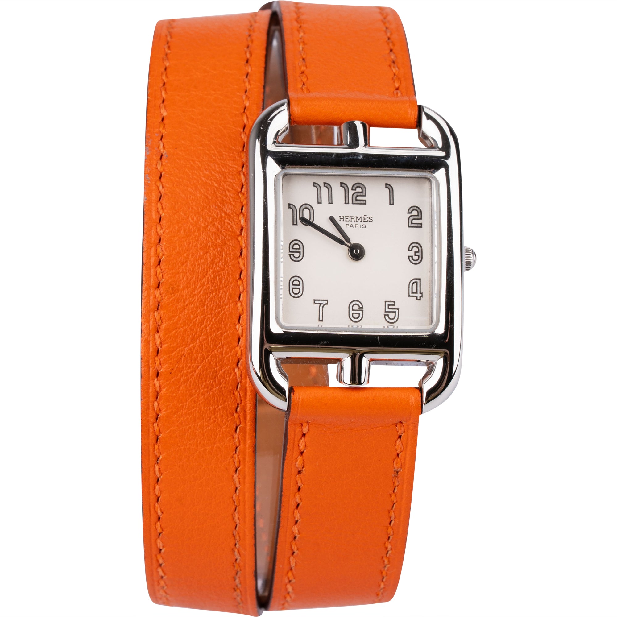 Hermès Silver Tone Cape Cod CC1.210 Women Watch - vintageandkickz