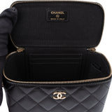 Chanel Quilted Lambskin CC Vanity Crossbody Bag